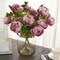 Artificial Peony Flowers Silk Peonies Fake Flower Bouquet Arrangements for Home Wedding Party Decoration